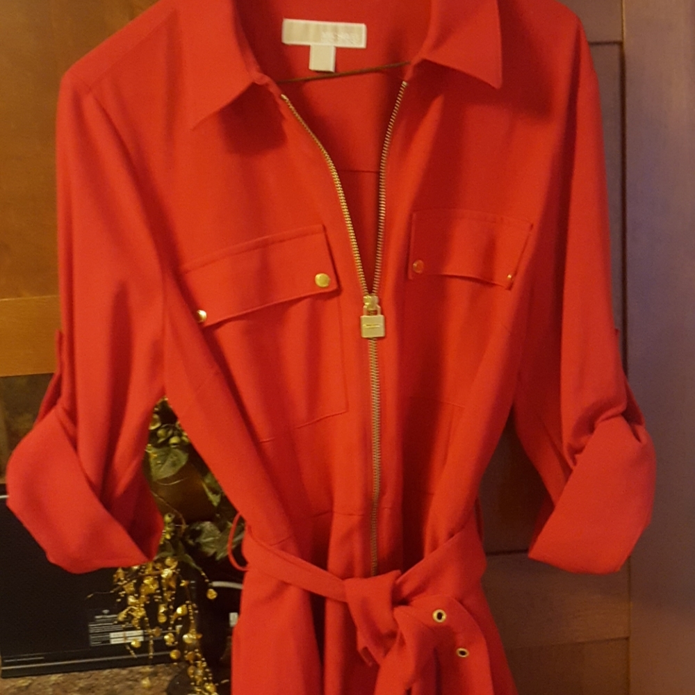 Michael Kors red business dress